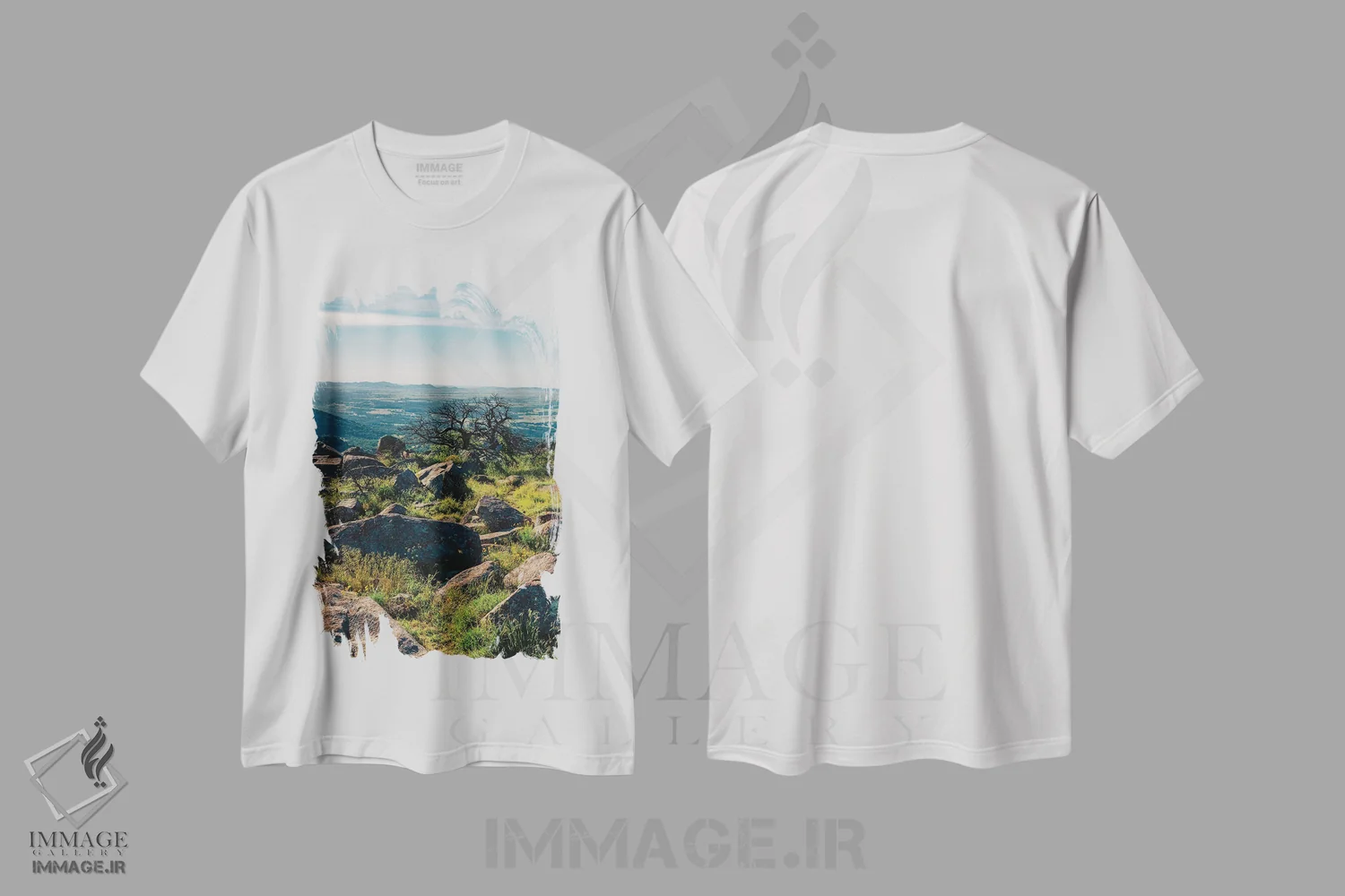 تیشرت سفید طرح دار پناهگاه ملی حیات وحش کوهستان ویچیتا ۳، مدیوم اثر بثانی یانگ | فروشگاه ایماژ