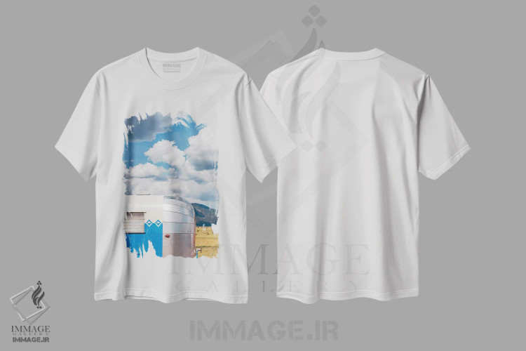 تیشرت سفید طرح دار تریلر ایرستریم نیومکزیکو ۶، مدیوم اثر بثانی یانگ | فروشگاه ایماژ
