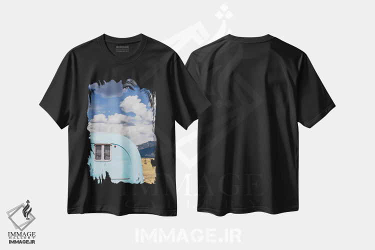 تیشرت مشکی طرح دار تریلر ایرستریم نیومکزیکو ۸، مدیوم اثر بثانی یانگ | فروشگاه ایماژ