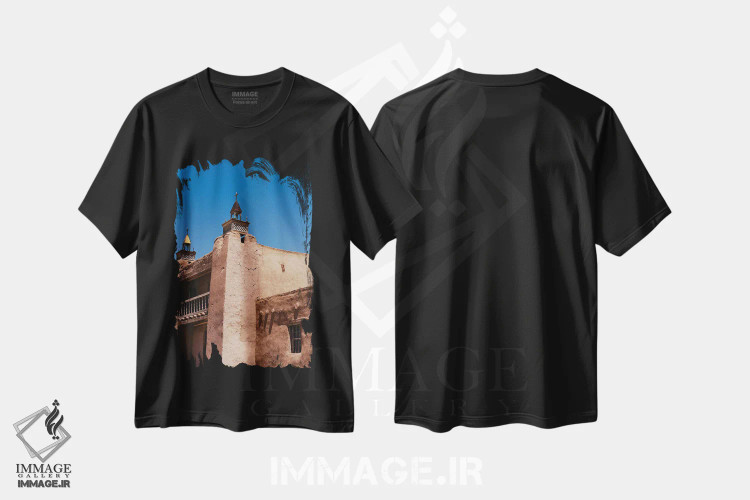 تیشرت مشکی طرح دار کلیسا یا عبادتگاه نیومکزیکو، مدیوم اثر بثانی یانگ | immage.ir