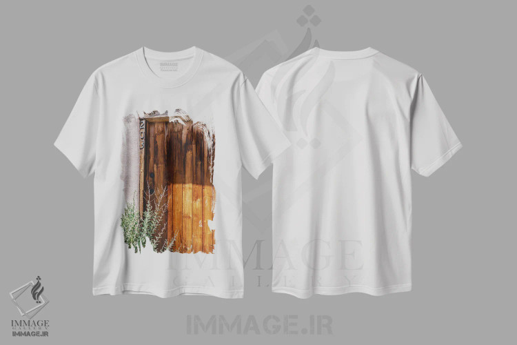 تیشرت سفید طرح دار معماری تائوس، مدیوم اثر بثانی یانگ | immage.ir