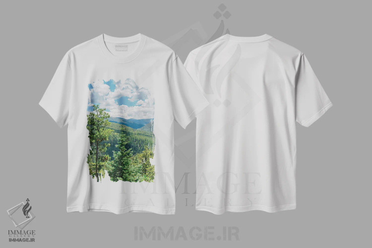 تیشرت سفید طرح دار جاده مرتفع به تائوس ۳، مدیوم اثر بثانی یانگ | فروشگاه ایماژ