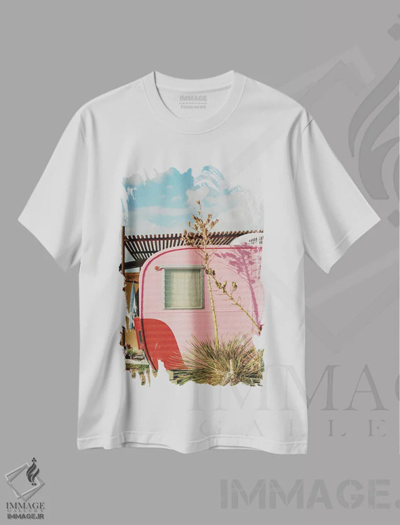 تیشرت سفید طرح دار اِل کُسمیکو مارفا ۲، مدیوم اثر بثانی یانگ | فروشگاه ایماژ