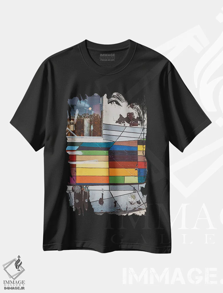 تیشرت مشکی طرح دار ویلیامزبرگ نیویورک ۲، مدیوم اثر بثانی یانگ | فروشگاه ایماژ