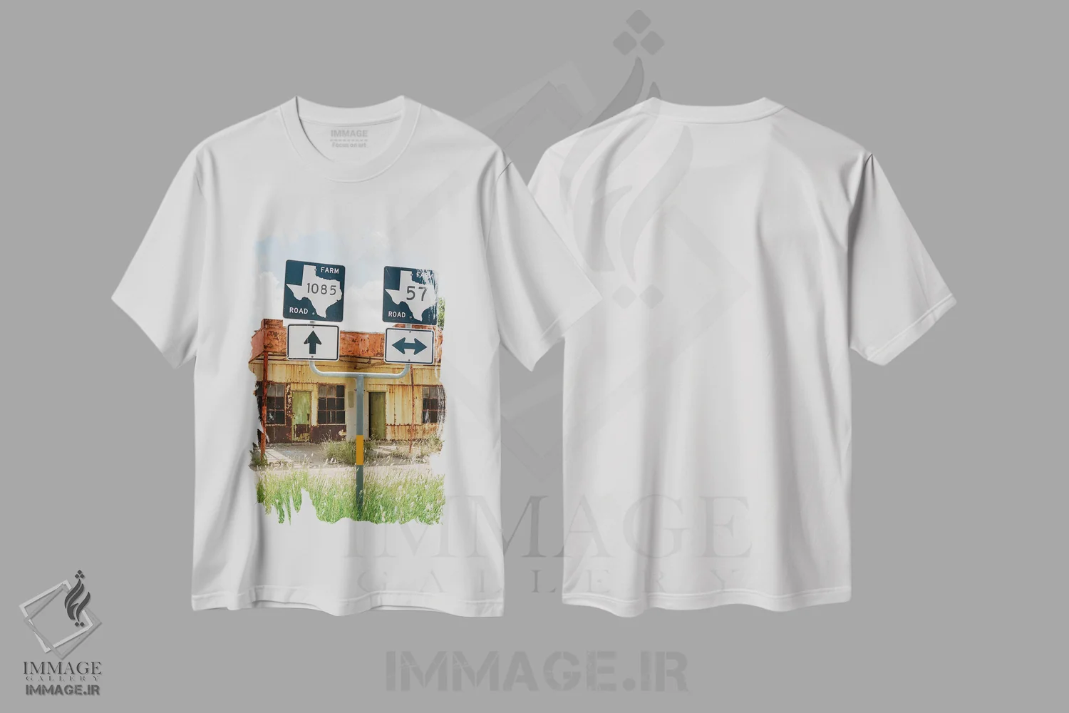 تیشرت سفید طرح دار دورترین غرب تگزاس ۵، مدیوم اثر بثانی یانگ | فروشگاه ایماژ