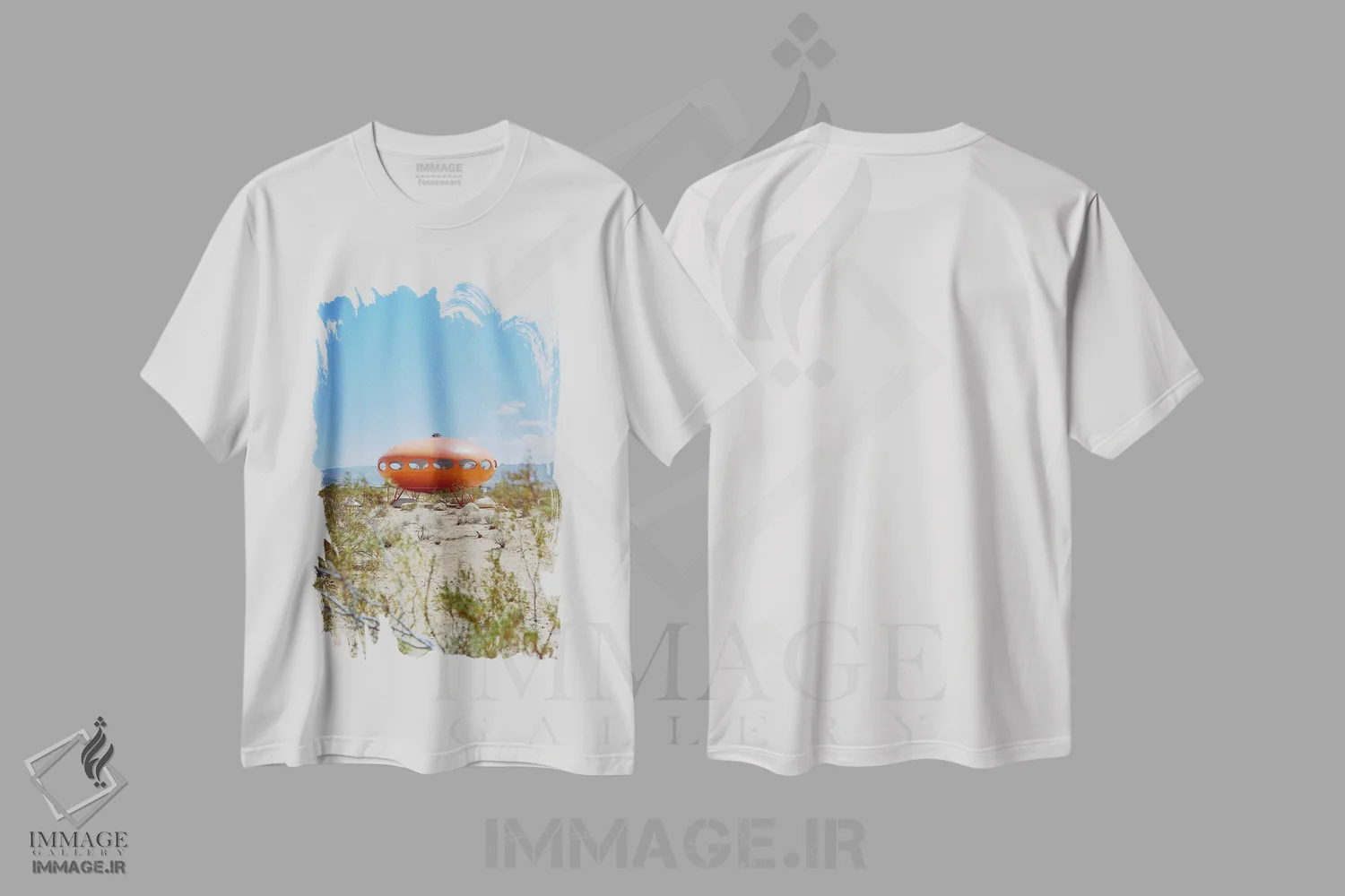 تیشرت سفید طرح دار خانه فیوچرو جاشوا تری، مدیوم اثر بثانی یانگ | immage.ir