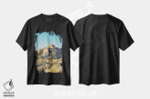 تیشرت مشکی طرح دار غروب جاشوا تری ۳، مدیوم اثر بثانی یانگ | فروشگاه ایماژ