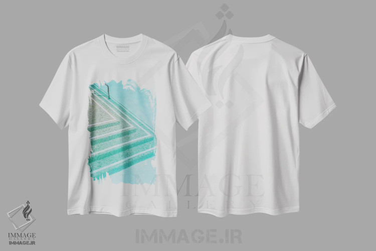تیشرت سفید طرح دار روز استخر پالم اسپرینگز ۲، مدیوم اثر بثانی یانگ | فروشگاه ایماژ