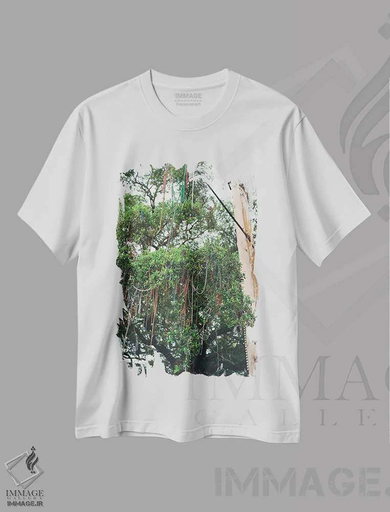تیشرت سفید طرح دار مهره های نیواورلئان ۲ روی نگاتیو، مدیوم اثر بثانی یانگ | immage.ir