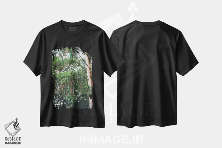تیشرت مشکی طرح دار مهره های نیواورلئان ۲ روی نگاتیو، مدیوم اثر بثانی یانگ | فروشگاه ایماژ