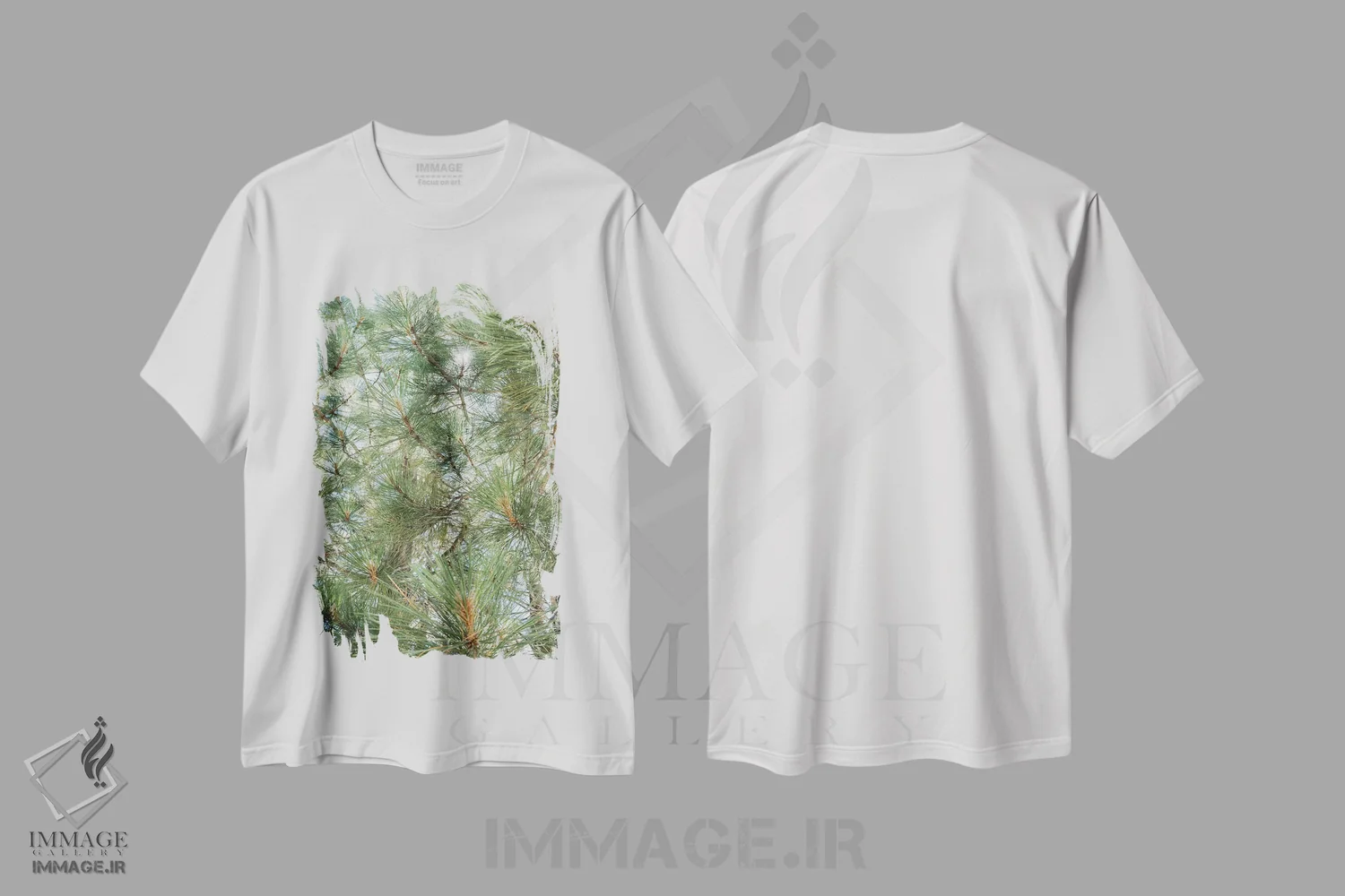 تیشرت سفید طرح دار دریاچه تاهو ۹، مدیوم اثر بثانی یانگ | immage.ir