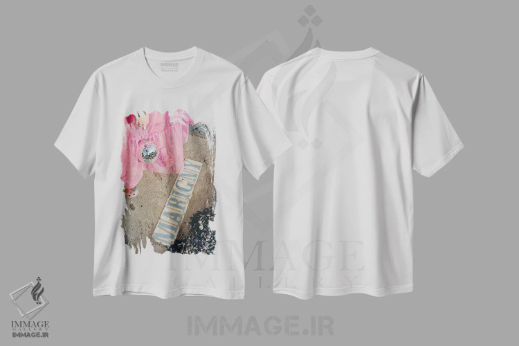 تیشرت سفید طرح دار مارینی نیواورلئان روی نگاتیو، مدیوم اثر بثانی یانگ | immage.ir