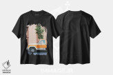 تیشرت مشکی طرح دار سواری نیواورلئان ۶ روی نگاتیو، مدیوم اثر بثانی یانگ | immage.ir