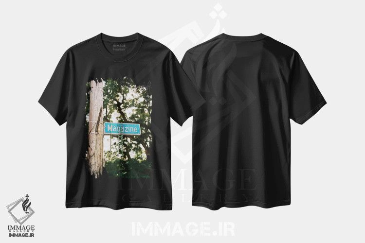 تیشرت مشکی طرح دار خیابان مگزین نیواورلئان ۲ روی نگاتیو، مدیوم اثر بثانی یانگ | immage.ir
