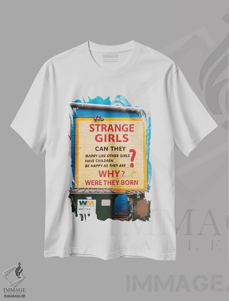 تیشرت سفید طرح دار دختران پارک ویکر، مدیوم اثر بثانی یانگ | فروشگاه ایماژ