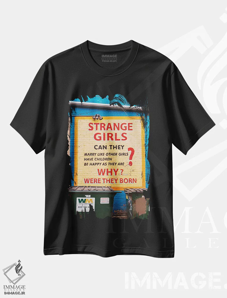 تیشرت مشکی طرح دار دختران پارک ویکر، مدیوم اثر بثانی یانگ | immage.ir