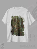 تیشرت سفید طرح دار جنگل ردوود ۱۴، مدیوم اثر بثانی یانگ | immage.ir