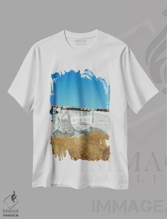 تیشرت سفید طرح دار ملت ناواهو شماره هفت، مدیوم اثر بثانی یانگ | فروشگاه ایماژ
