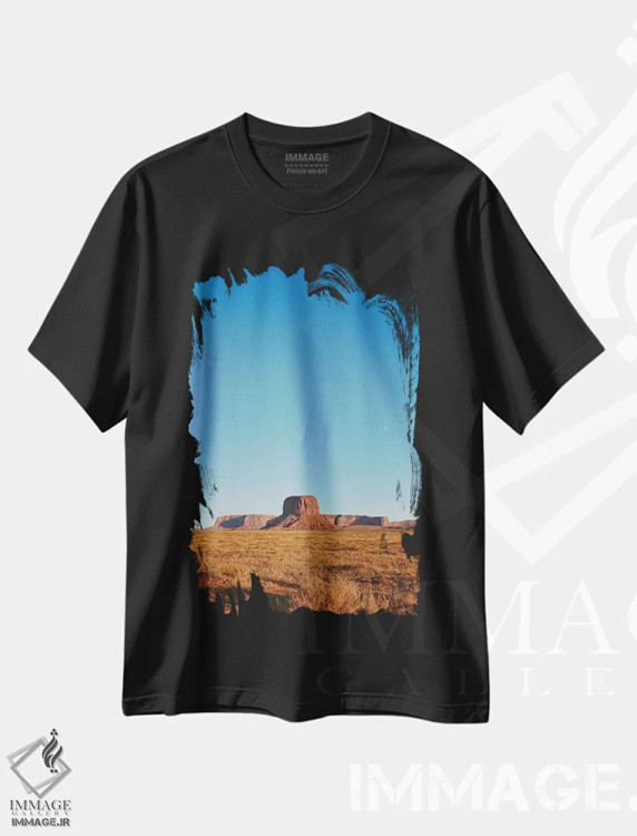 تیشرت مشکی طرح دار ملت ناواهو، مدیوم اثر بثانی یانگ | فروشگاه ایماژ