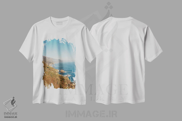 تیشرت سفید طرح دار بیگ سور شماره چهار روی فیلم، مدیوم اثر بثانی یانگ | immage.ir
