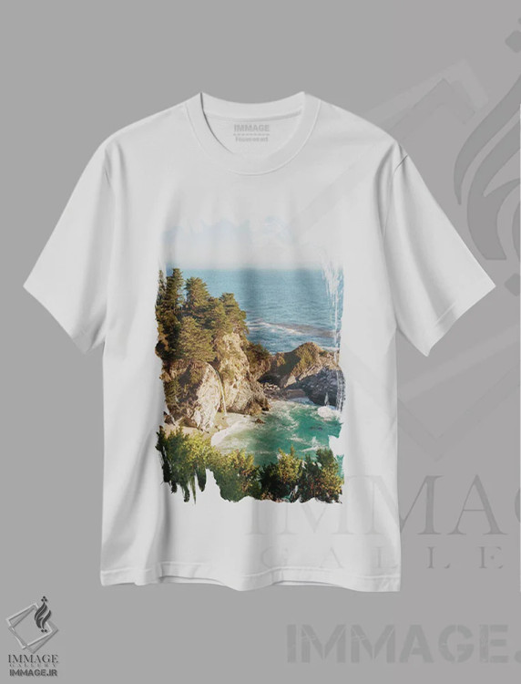 تیشرت سفید طرح دار بیگ سور روی فیلم، مدیوم اثر بثانی یانگ | immage.ir