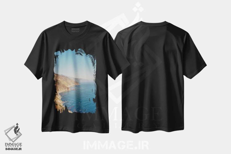 تیشرت مشکی طرح دار بیگ سور شماره یازده روی فیلم، مدیوم اثر بثانی یانگ | immage.ir