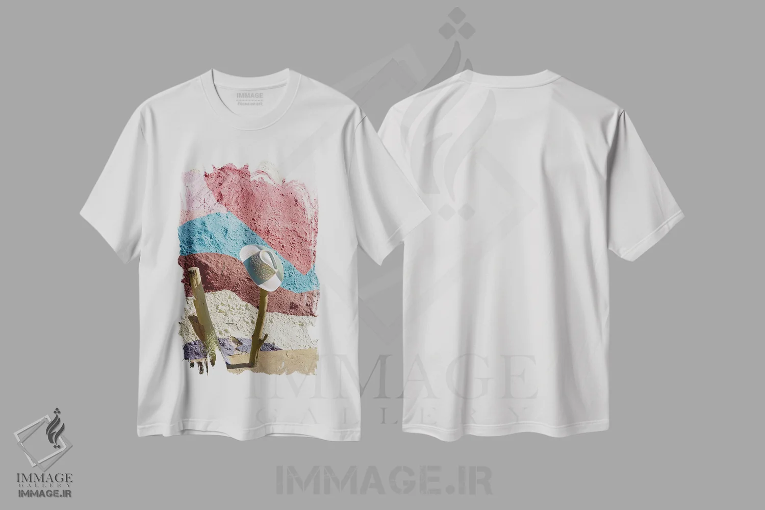 تیشرت سفید طرح دار دختر گاوچران صحرا شماره دو، مدیوم اثر بثانی یانگ | immage.ir