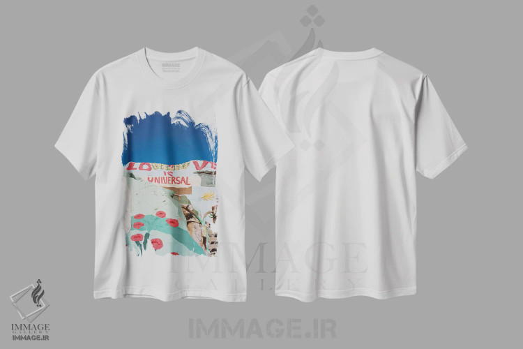 تیشرت سفید طرح دار عشق جهانی است، مدیوم اثر بثانی یانگ | immage.ir
