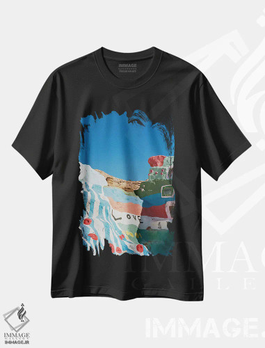 تیشرت مشکی طرح دار عشق کوه نجات، مدیوم اثر بثانی یانگ | فروشگاه ایماژ