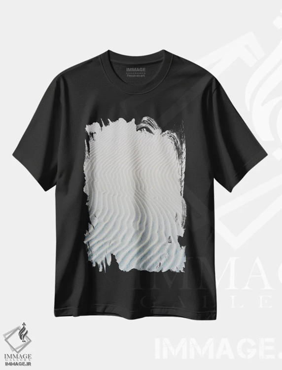 تیشرت مشکی طرح دار تپه های شنی سفید نیومکزیکو شماره دو، مدیوم اثر بثانی یانگ | immage.ir