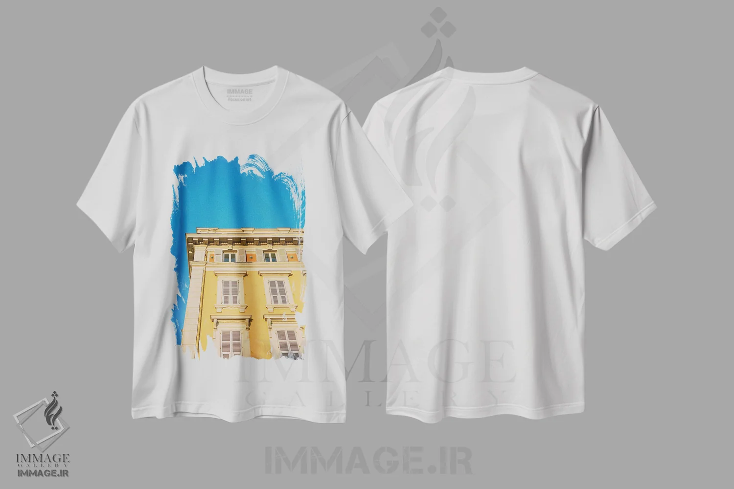 تیشرت سفید طرح دار نیس فرانسه شماره سیزده، مدیوم اثر بثانی یانگ | فروشگاه ایماژ