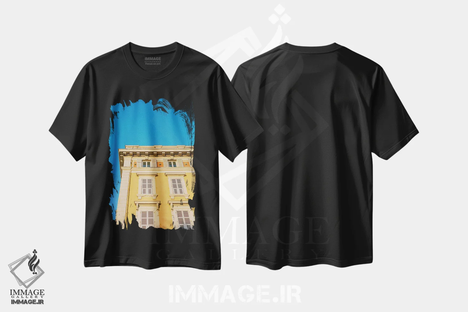 تیشرت مشکی طرح دار نیس فرانسه شماره سیزده، مدیوم اثر بثانی یانگ | immage.ir
