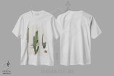 تیشرت سفید طرح دار کاکتوس کابو شماره شش، مدیوم اثر بثانی یانگ | فروشگاه ایماژ