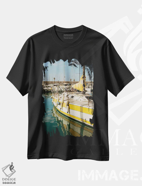 تیشرت مشکی طرح دار مانتون فرانسه شماره سیزده، مدیوم اثر بثانی یانگ | فروشگاه ایماژ