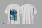 تیشرت سفید طرح دار ماه ساحل آمالفی، مدیوم اثر بثانی یانگ | immage.ir