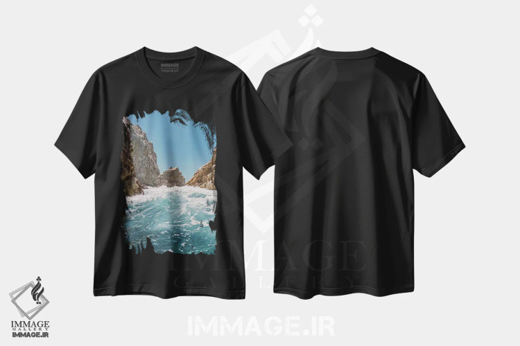 تیشرت مشکی طرح دار کابو سان لوکاس شماره هشت، مدیوم اثر بثانی یانگ | فروشگاه ایماژ