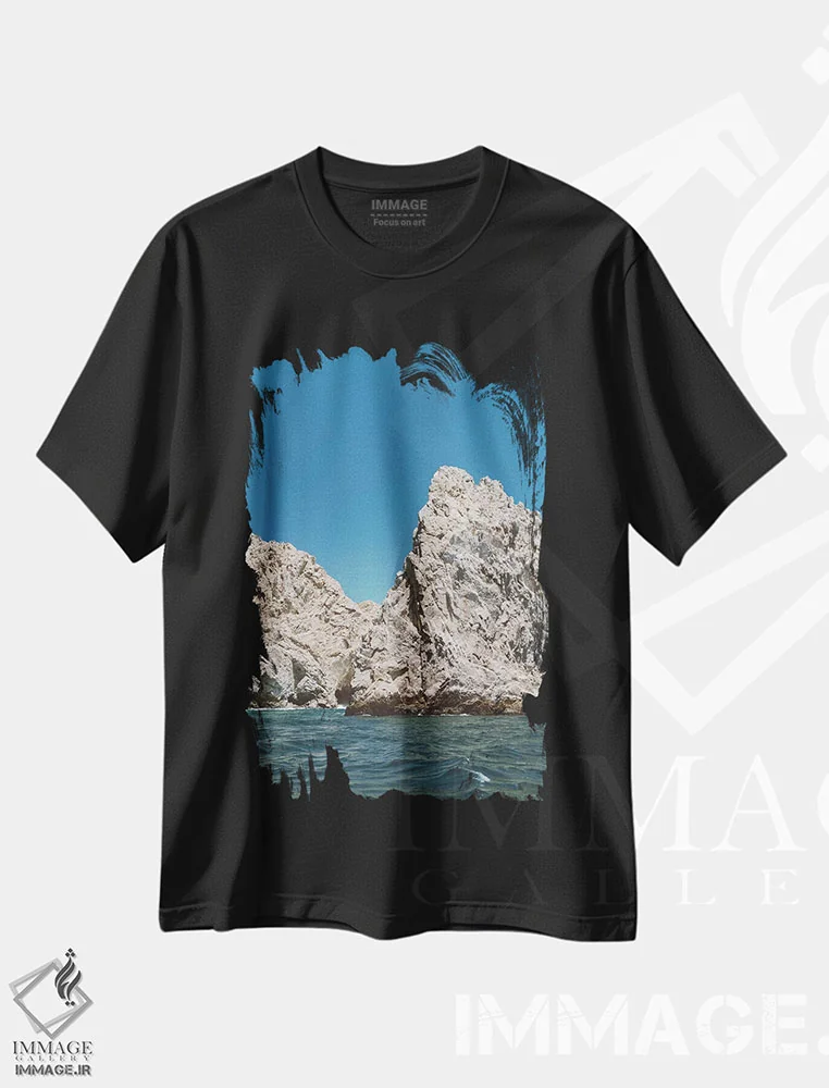 تیشرت مشکی طرح دار کابو سان لوکاس شماره چهارده، مدیوم اثر بثانی یانگ | immage.ir