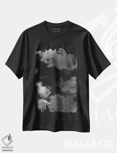 تیشرت مشکی طرح دار ماه مونوکروم ایتالیایی، عکاسی سیاه و سفید اثر بثانی یانگ | فروشگاه ایماژ