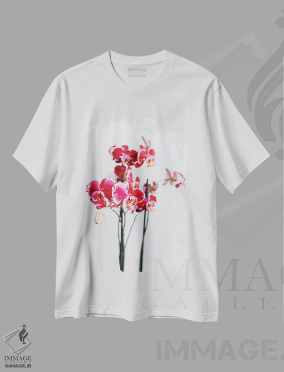 تیشرت سفید طرح دار شکوفه های پوزیتانو شماره دو، مدیوم اثر بثانی یانگ | فروشگاه ایماژ