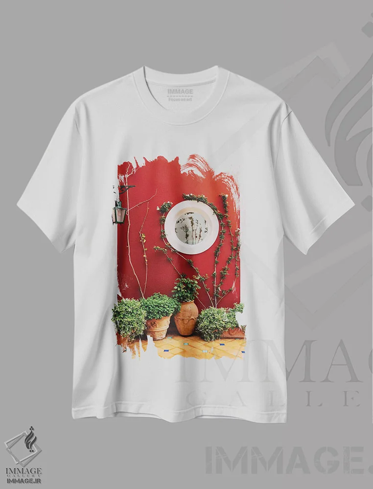 تیشرت سفید طرح دار پوزیتانو شماره دو، مدیوم اثر بثانی یانگ | immage.ir