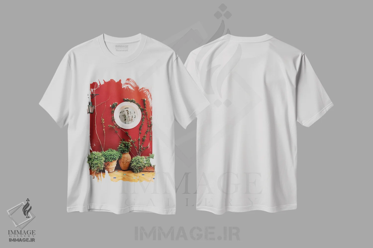 تیشرت سفید طرح دار پوزیتانو شماره دو، مدیوم اثر بثانی یانگ | immage.ir