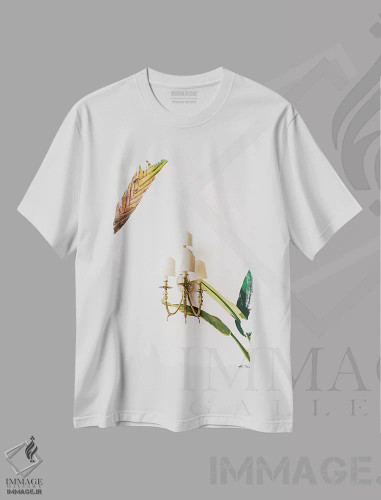 تیشرت سفید طرح دار پوزیتانو شماره چهار، مدیوم اثر بثانی یانگ | فروشگاه ایماژ