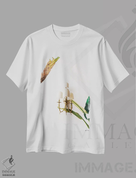 تیشرت سفید طرح دار پوزیتانو شماره چهار، مدیوم اثر بثانی یانگ | فروشگاه ایماژ