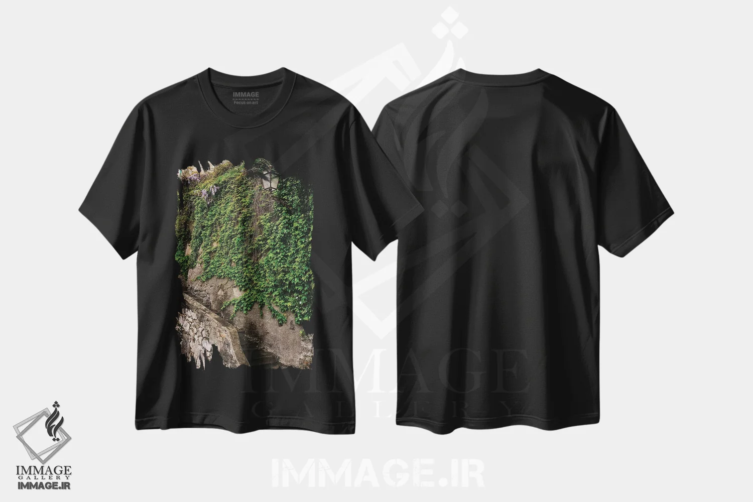 تیشرت مشکی طرح دار پوزیتانو پنج، مدیوم اثر بثانی یانگ | immage.ir