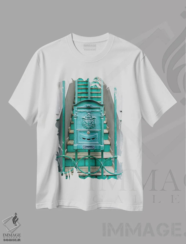 تیشرت سفید طرح دار پوزیتانو هفت، مدیوم اثر بثانی یانگ | فروشگاه ایماژ