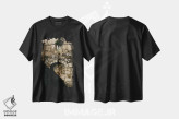 تیشرت مشکی طرح دار پوزیتانو هشت، مدیوم اثر بثانی یانگ | فروشگاه ایماژ