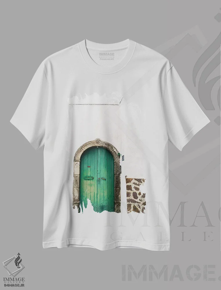تیشرت سفید طرح دار پوزیتانو چهارده، مدیوم اثر بثانی یانگ | فروشگاه ایماژ
