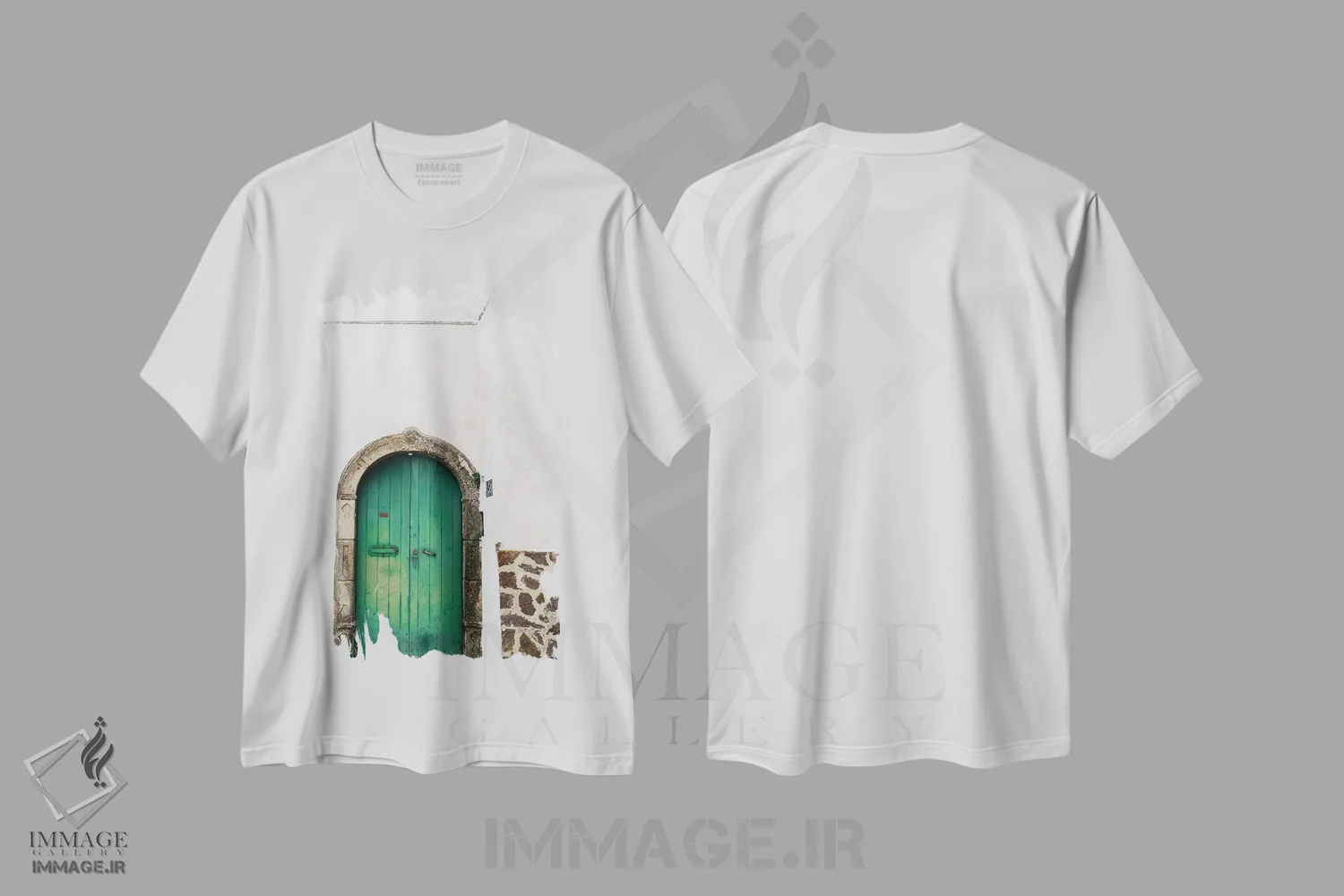 تیشرت سفید طرح دار پوزیتانو چهارده، مدیوم اثر بثانی یانگ | فروشگاه ایماژ