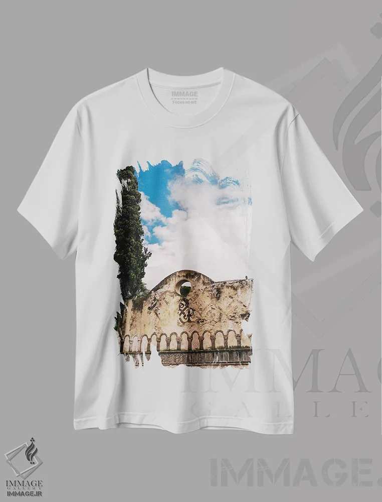 تیشرت سفید طرح دار راولو، ایتالیا یک، مدیوم اثر بثانی یانگ | immage.ir