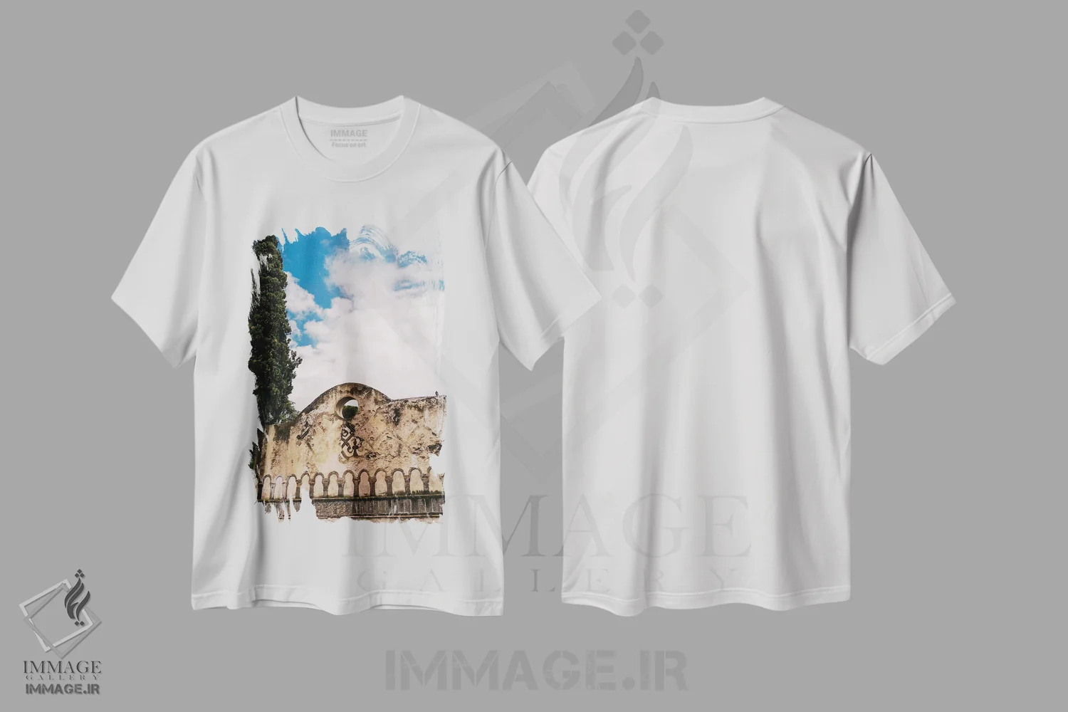 تیشرت سفید طرح دار راولو، ایتالیا یک، مدیوم اثر بثانی یانگ | immage.ir